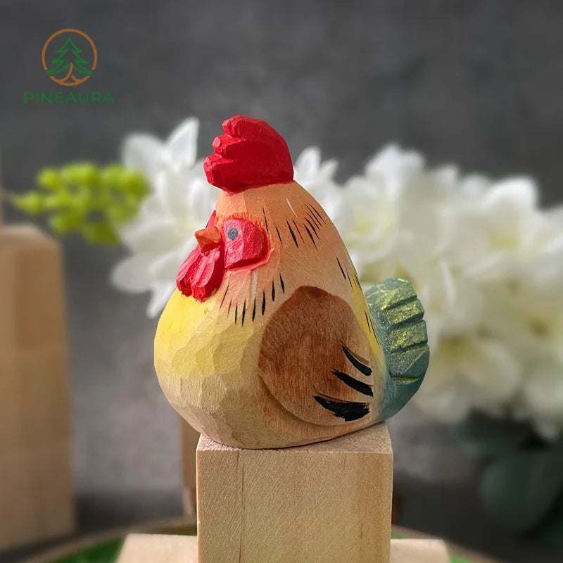 A Wooden Rooster Sculpture Called Doodle
